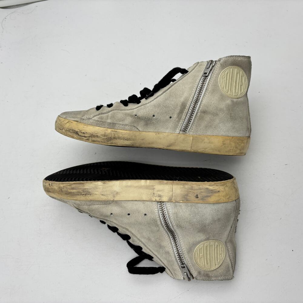 Golden Goose Francy Embelished Stones Hi Top Suede Sneaker Shoes Women's 39 US 9 - Picture 6 of 16